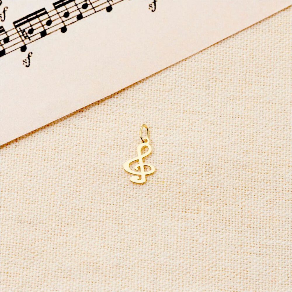 Pendentif Fausta Musique Or Jaune - Pendentifs Famille | Marc Orian