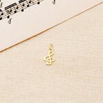 Pendentif Fausta Musique Or Jaune - Pendentifs Famille | Marc Orian