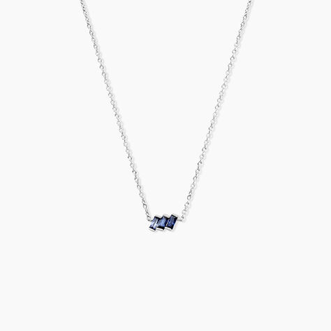 Collier Andy Argent Blanc Oxyde De Zirconium - Colliers avec pierres Femme | Marc Orian