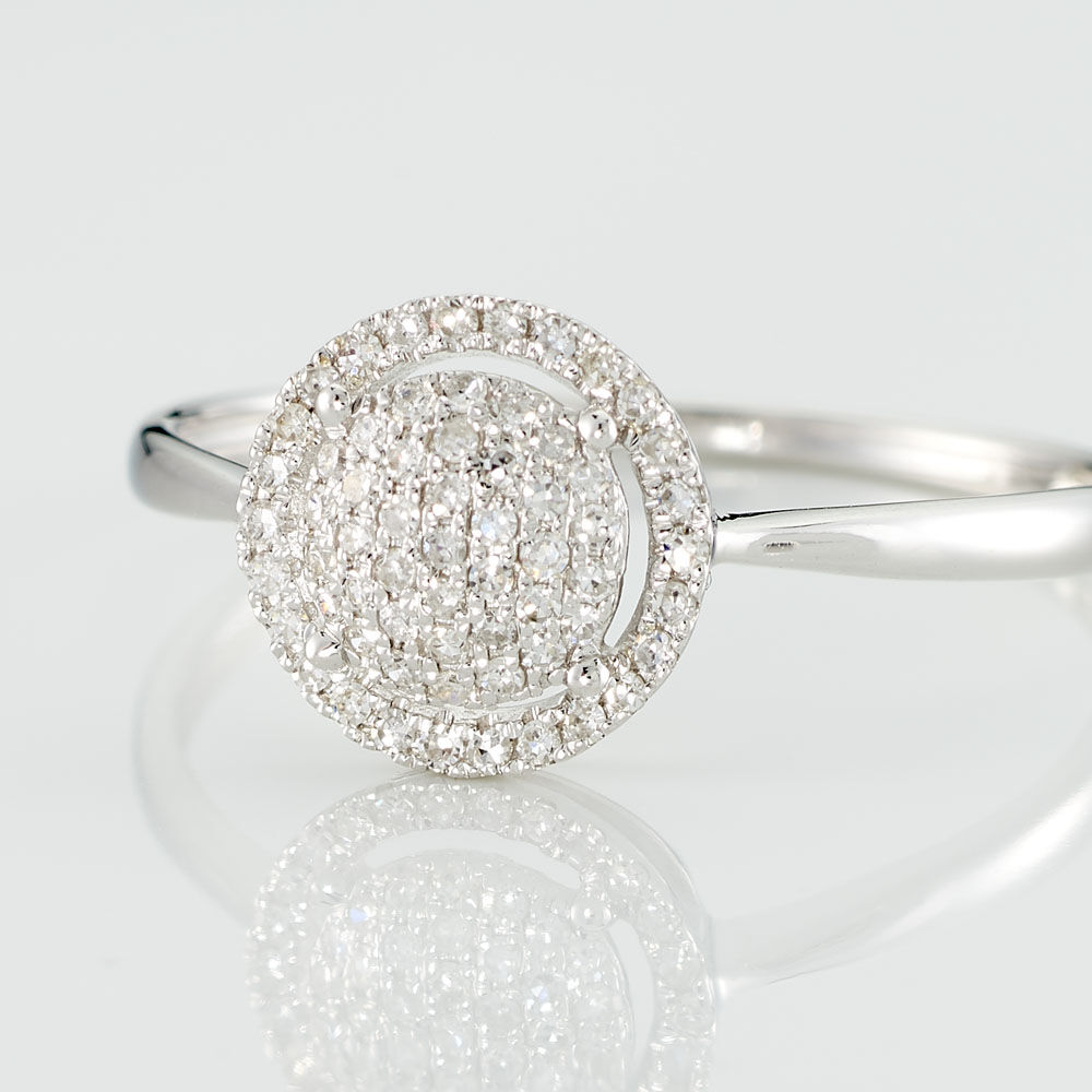 Bague Soleil D'hiver Or Blanc Diamant Divers - Bagues pierres précieuses Femme | Marc Orian