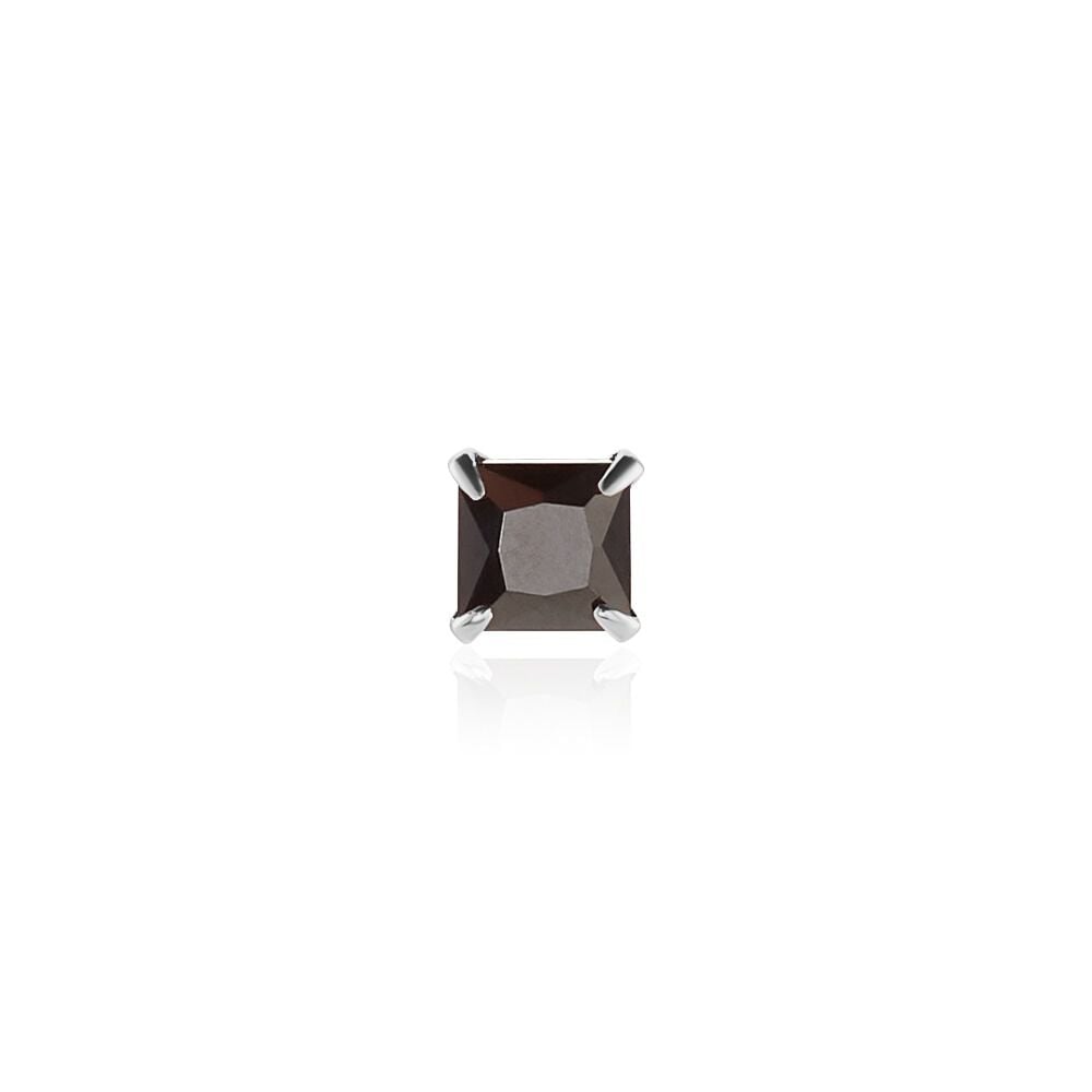 Boucle D'oreille Puce Unitaire Paco Argent Blanc Oxyde De Zirconium - Puces Homme | Marc Orian