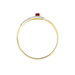 Bague Or Jaune Karmele Rubis - Bagues vintage Femme | Marc Orian