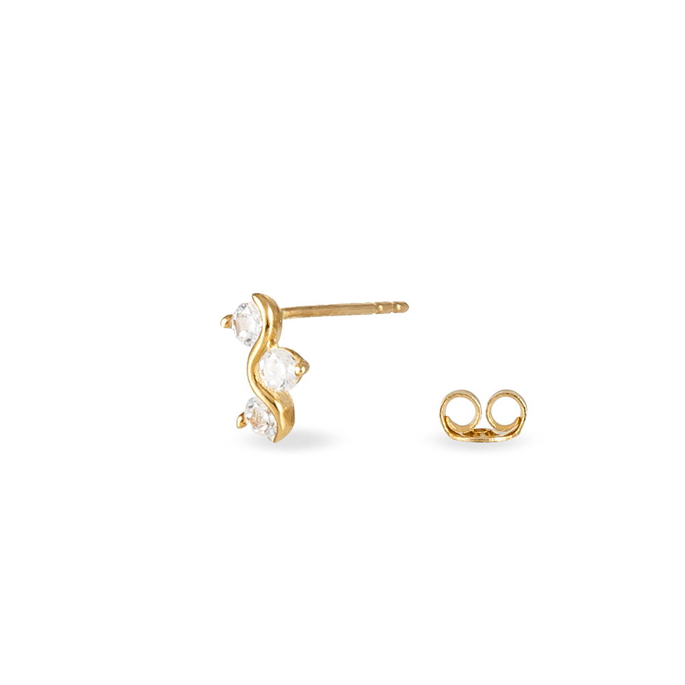 Boucles D'oreilles Puces Mureille Or Jaune Oxyde De Zirconium - Puces Femme | Marc Orian