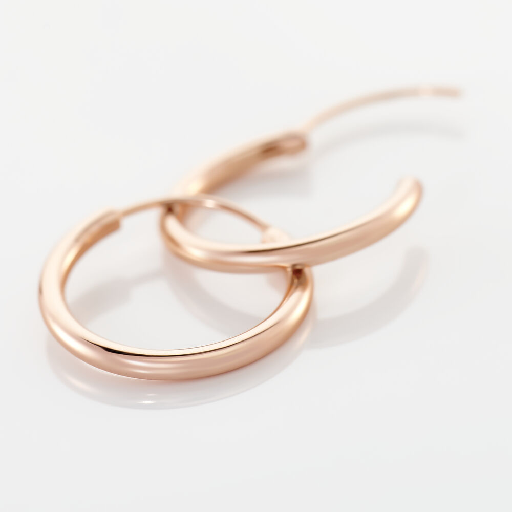 Créoles Argent Rose Olympia - Créoles Femme | Marc Orian