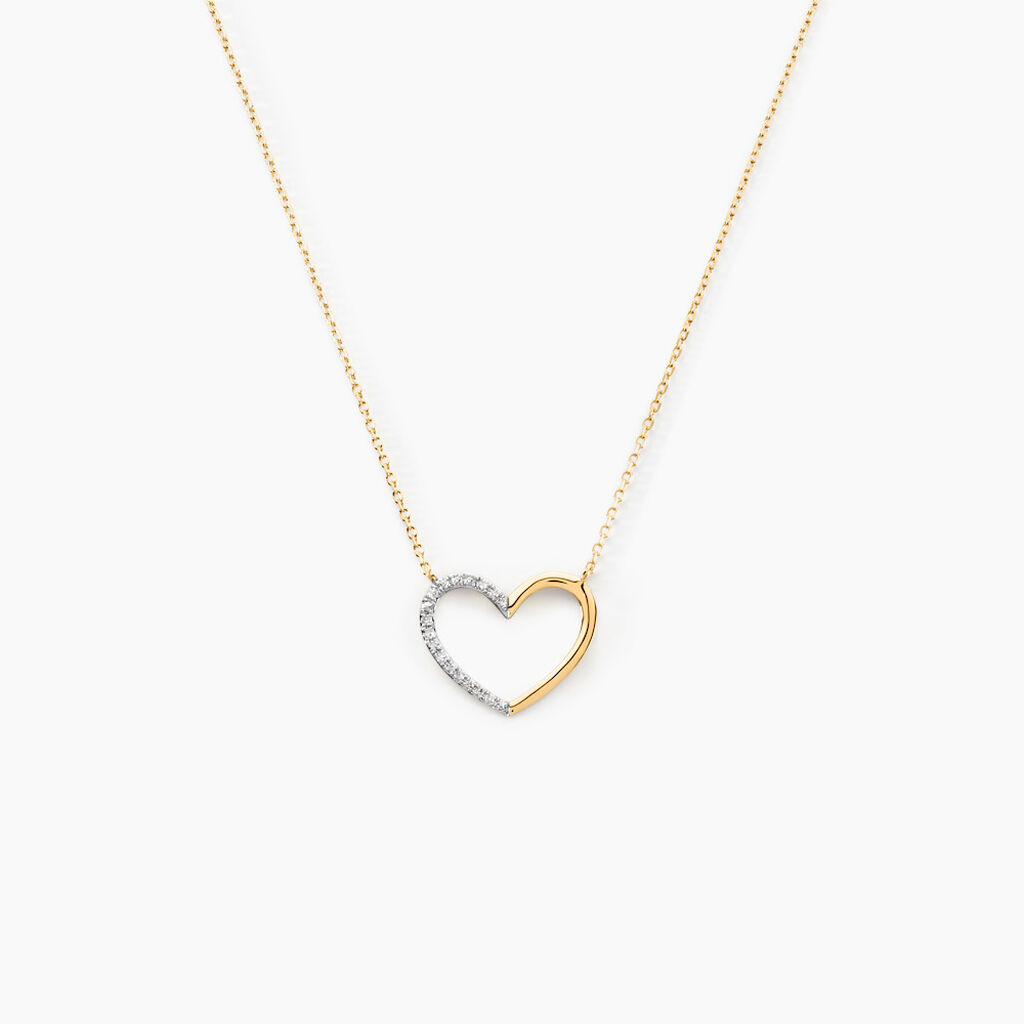 Collier Faiga Or Jaune Diamant - Colliers avec pierres Femme | Marc Orian