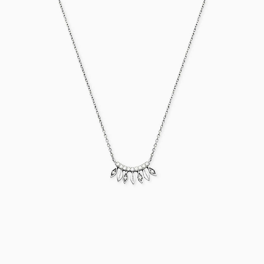 Collier Yannique Argent Blanc Oxyde De Zirconium - Colliers avec pierres Femme | Marc Orian