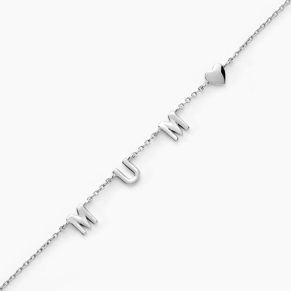 Bracelet Cœur D'amour Argent Blanc - Bracelets chaînes Femme | Marc Orian
