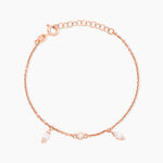 Bracelet Kenta Argent Rose Oxyde De Zirconium - Bracelets fantaisie Femme | Marc Orian