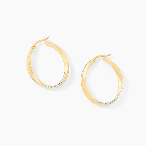 Cr&eacute;oles Doralynne Or Bicolore - Cr&eacute;oles Femme | Marc Orian