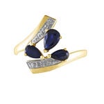 Bague Dahlia Or Jaune Saphir Diamant - Bagues vintage Femme | Marc Orian