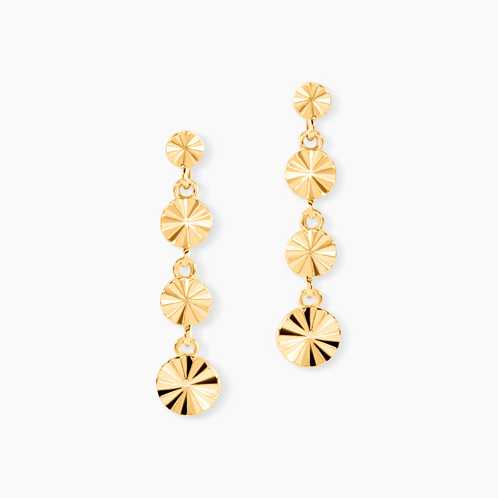 Boucles D'Oreilles Pendantes Evert Or Jaune - Pendantes Femme | Marc Orian