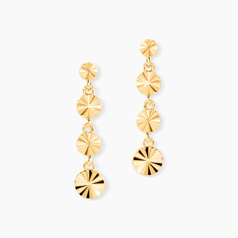 Boucles D'Oreilles Pendantes Evert Or Jaune - Pendantes Femme | Marc Orian