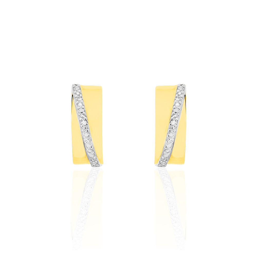 Créoles Timira Or Jaune Diamant - Créoles Femme | Marc Orian