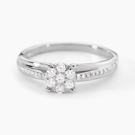 Bague Kate Or Blanc Diamant - Parures de mariage Femme | Marc Orian