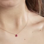 Collier Ovale Or Jaune Rubis - Colliers avec pierres Femme | Marc Orian
