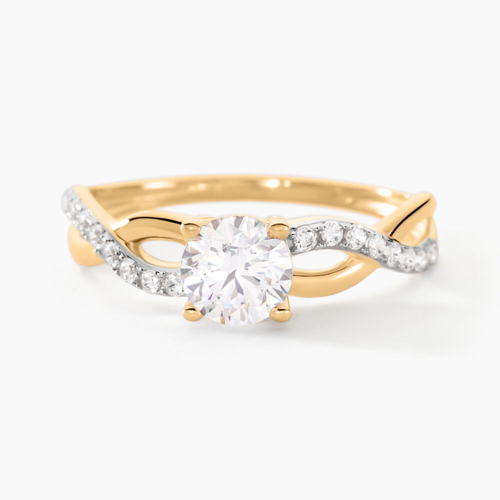 Bague Tilla Or Jaune Oxyde De Zirconium - Solitaires Femme | Marc Orian