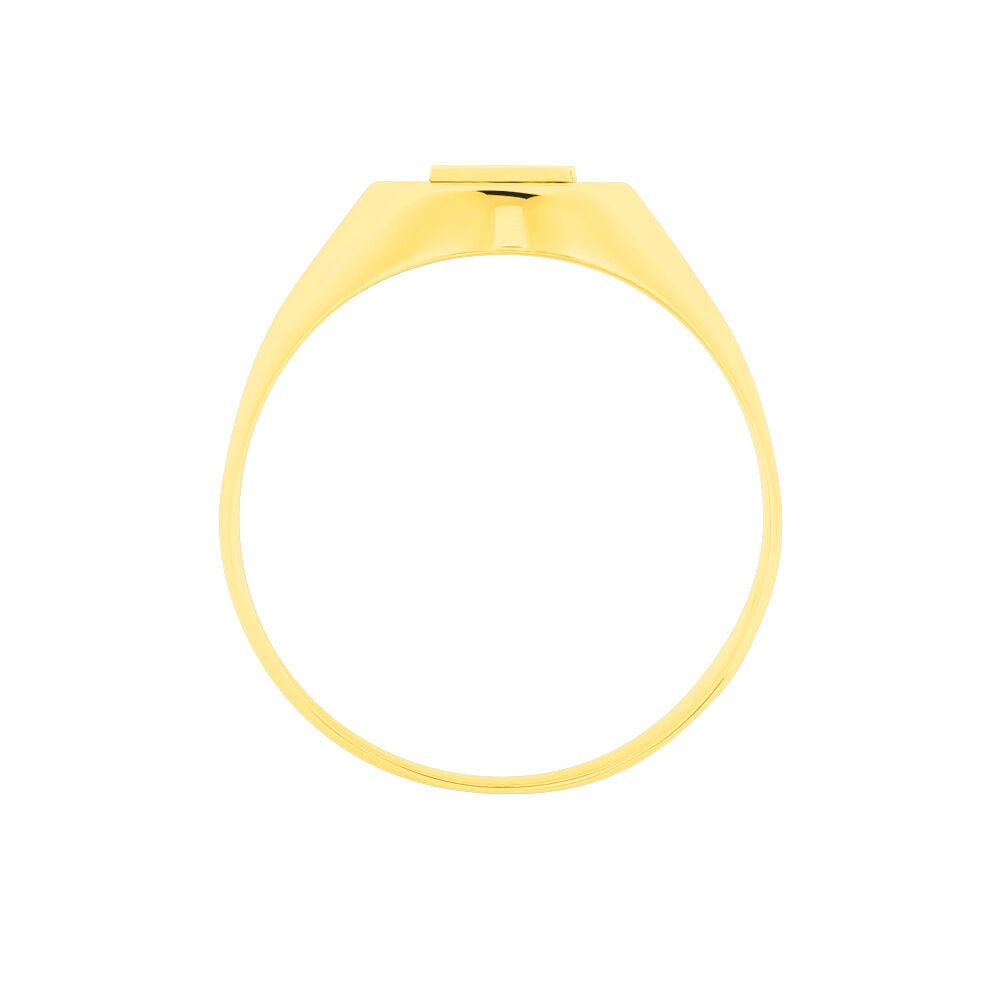 Chevalière Ciril Ovale 1 Initiale Or Jaune - Chevalières Femme | Marc Orian