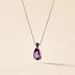 Collier Yrene Or Blanc Amethyste - Colliers avec pierres Femme | Marc Orian