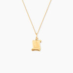 Pendentif Lamie Zodiaque Parchemin Or Jaune - Bijoux personnalis&eacute;s Famille | Marc Orian