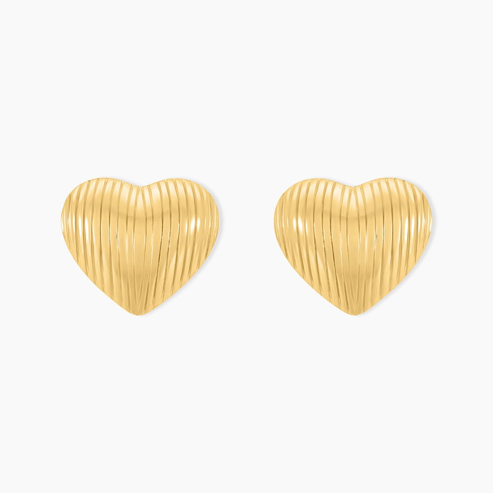 Boucles D'oreilles Puces Nolene Acier Jaune - Puces Femme | Marc Orian