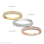Alliance Rhea Or Blanc Diamant - Alliances avec pierres Femme | Marc Orian