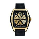 Montre Montignac Tonneau Automatique Noir - Montres automatiques Homme | Marc Orian