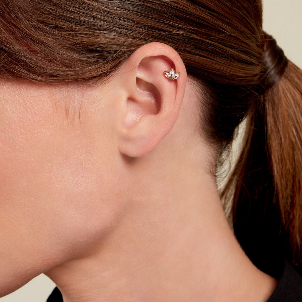Piercing Gandie Acier Jaune Oxyde De Zirconium - Piercings Femme | Marc Orian