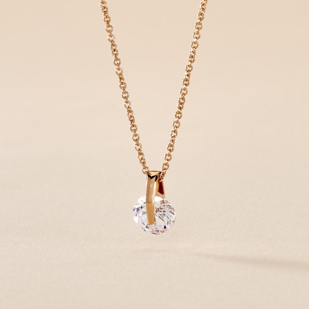 Collier Nelina Plaqu&eacute; Or Jaune Oxyde De Zirconium - Colliers avec pierres Femme | Marc Orian