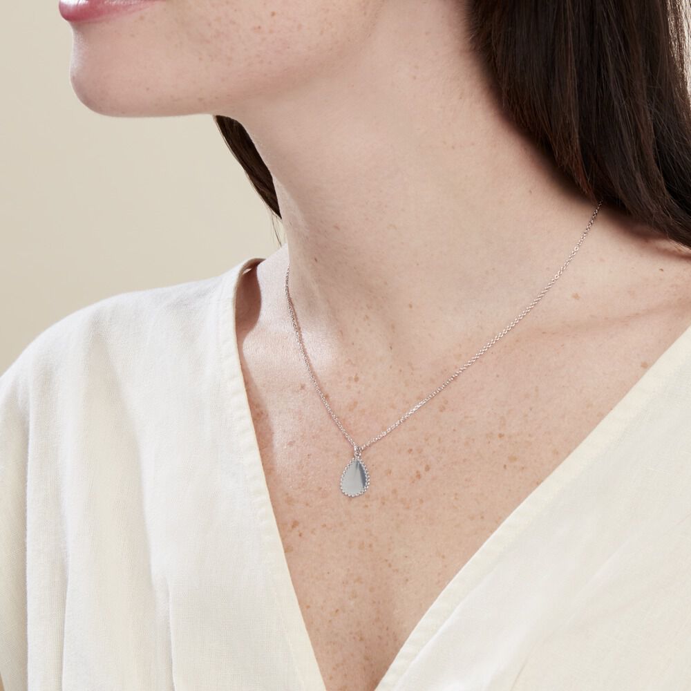 Collier Argent Blanc Paros - Colliers Femme | Marc Orian