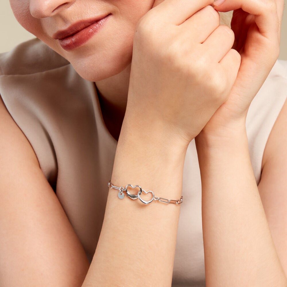 Bracelet Allyce Argent Blanc - Bracelets chaînes Femme | Marc Orian