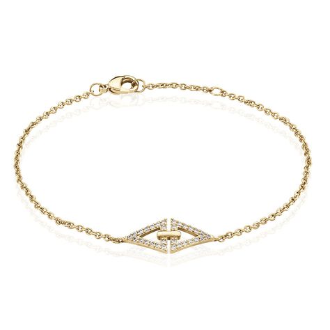 Bracelet Izia Plaqué Or Jaune Oxydes De Zirconium - Bracelets chaînes Femme | Marc Orian