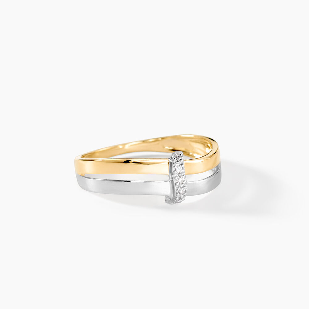 Bague Lisella Or Bicolore Diamant - Bagues pierres pr&eacute;cieuses Femme | Marc Orian