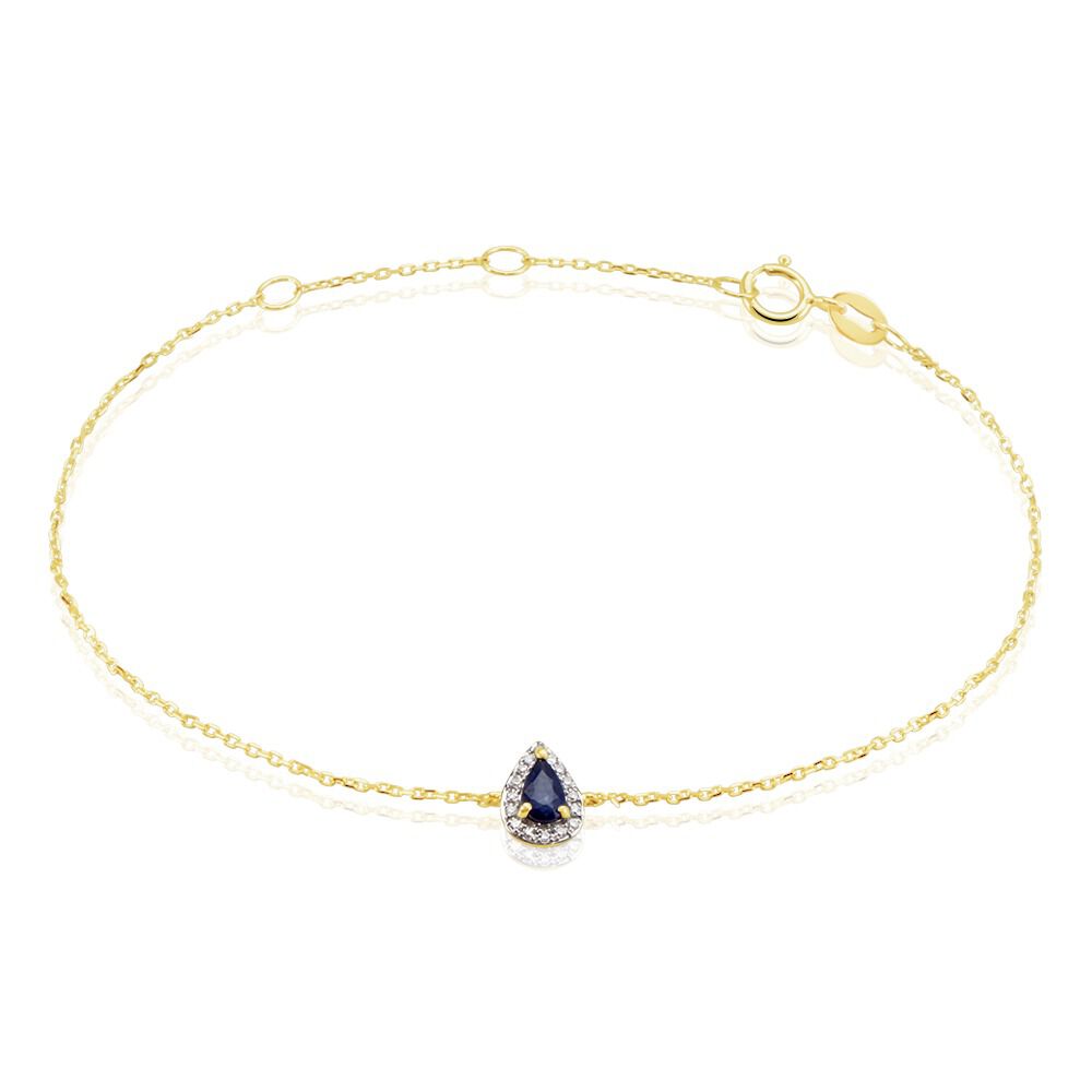 Bracelet Or Jaune Juliettina Saphir - Bracelets chaînes Femme | Marc Orian