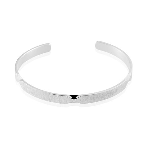 Bracelet Jonc Alexandro Argent Blanc - Bracelets jonc Homme | Marc Orian