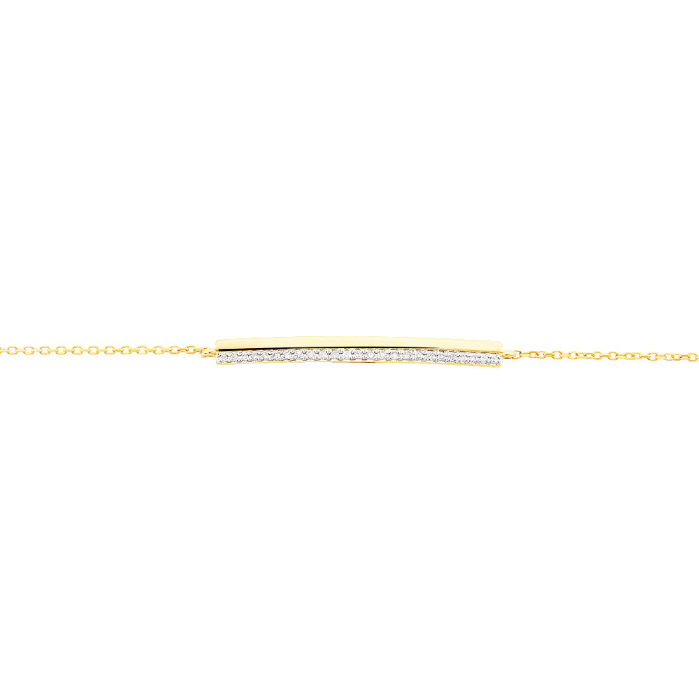 Bracelet Sahteene Or Jaune Diamant - Bracelets chaînes Femme | Marc Orian