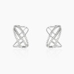 Cr&eacute;oles Marlow Argent Blanc Oxyde De Zirconium - Cr&eacute;oles Femme | Marc Orian