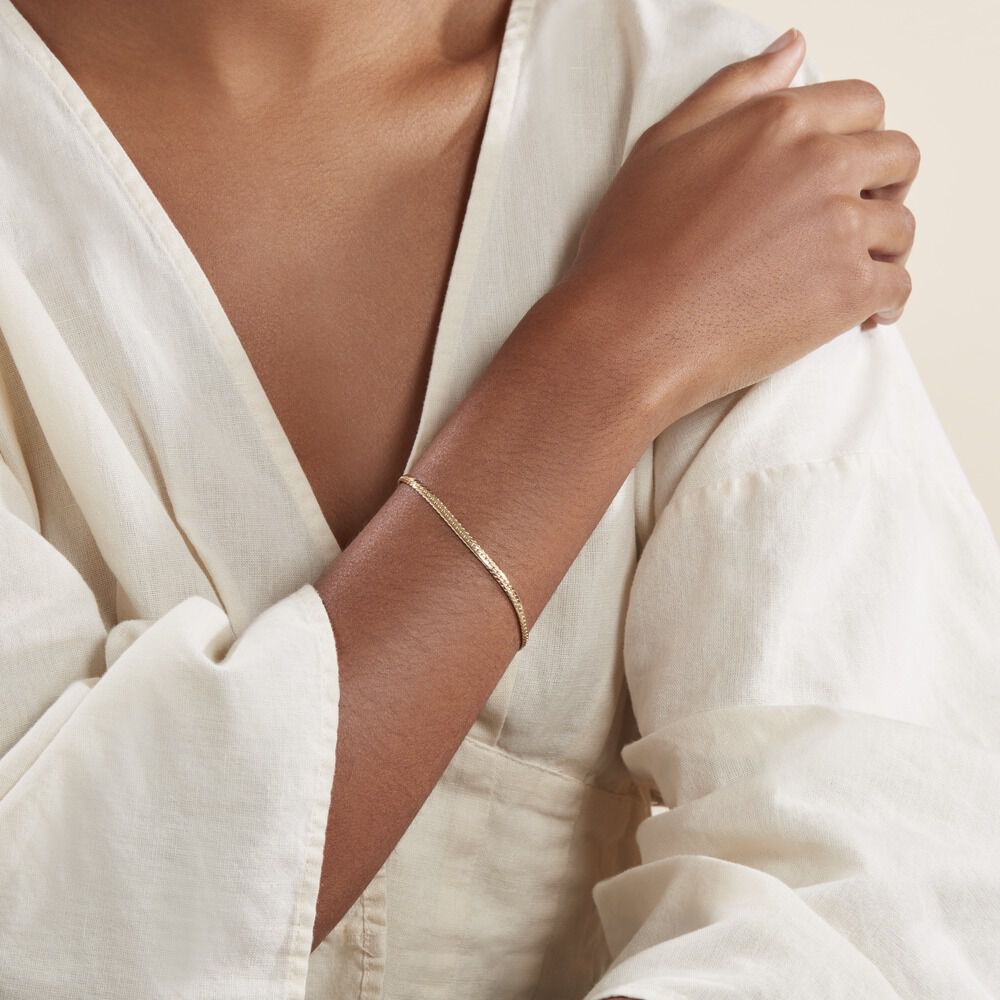 Bracelet Izel Maille Anglaise Or Jaune - Bracelets mailles Femme | Marc Orian