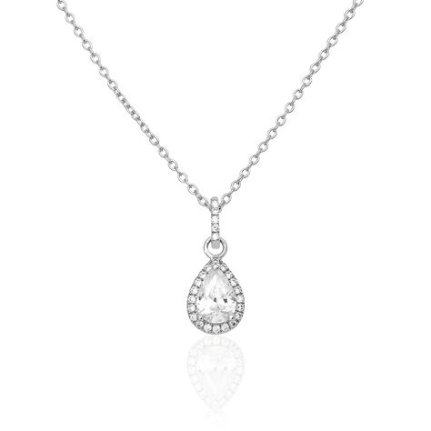 Collier Briony Argent Blanc Oxyde De Zirconium - Colliers avec pierres Femme | Marc Orian