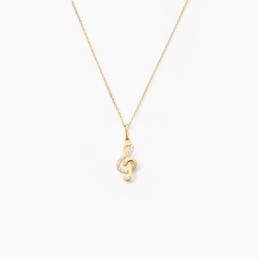 Pendentif Caprais Or Jaune Oxydes De Zirconium - Pendentifs Femme | Marc Orian