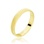 Alliance Fantaisie Sable Demi Jonc Classique Or Jaune - Alliances duo Unisex | Marc Orian