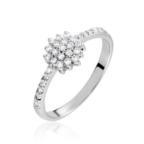 Bague Garoune Argent Blanc Oxyde De Zirconium - Bagues avec pierre Femme | Marc Orian