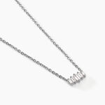 Collier Gal Argent Blanc Diamant Synth&eacute;tique - Colliers avec pierres Femme | Marc Orian