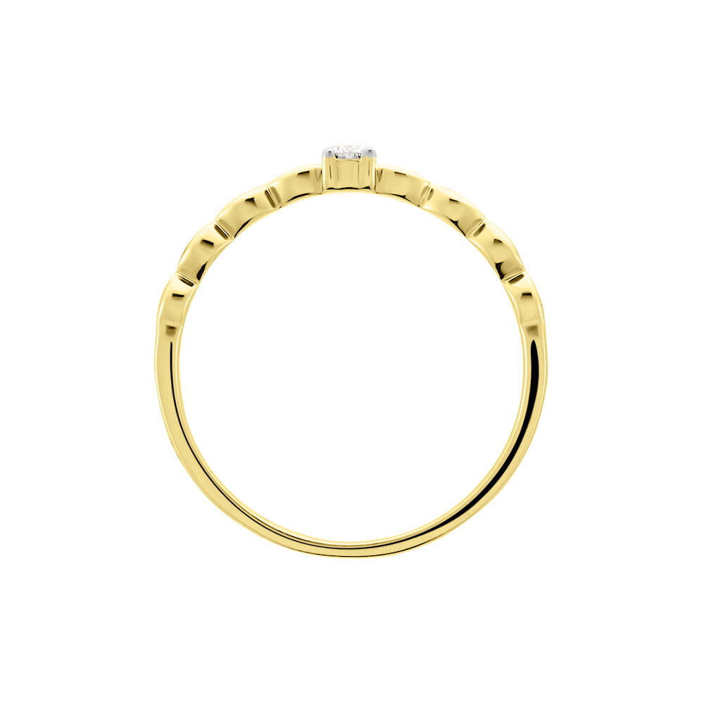Bague Or Jaune Chantel Diamants - Solitaires Femme | Marc Orian