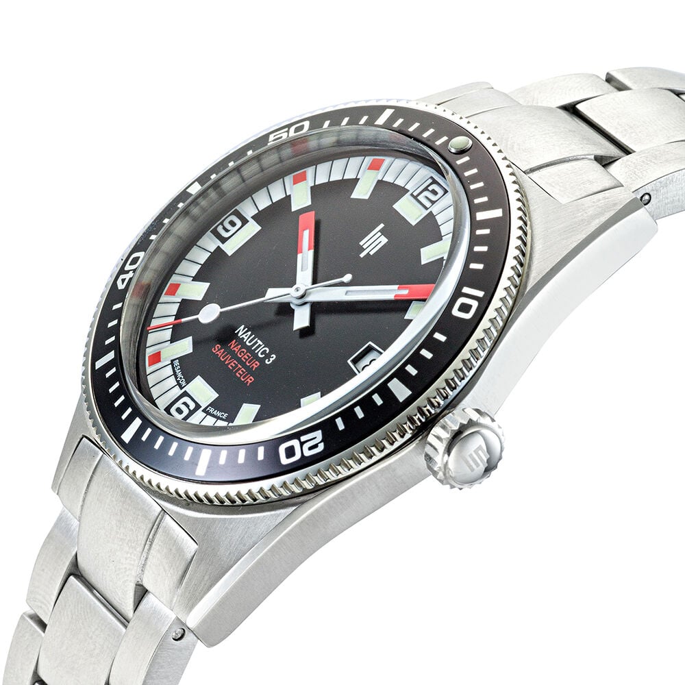 Montre Lip Nautic 3 Noir - Montres automatiques Homme | Marc Orian