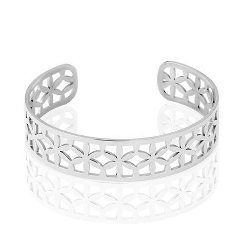 Bracelet Jonc Milda Acier Blanc - Bracelets joncs Femme | Marc Orian
