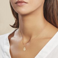 Pendentif Vierge Ovale Or Jaune - Pendentifs Famille | Marc Orian