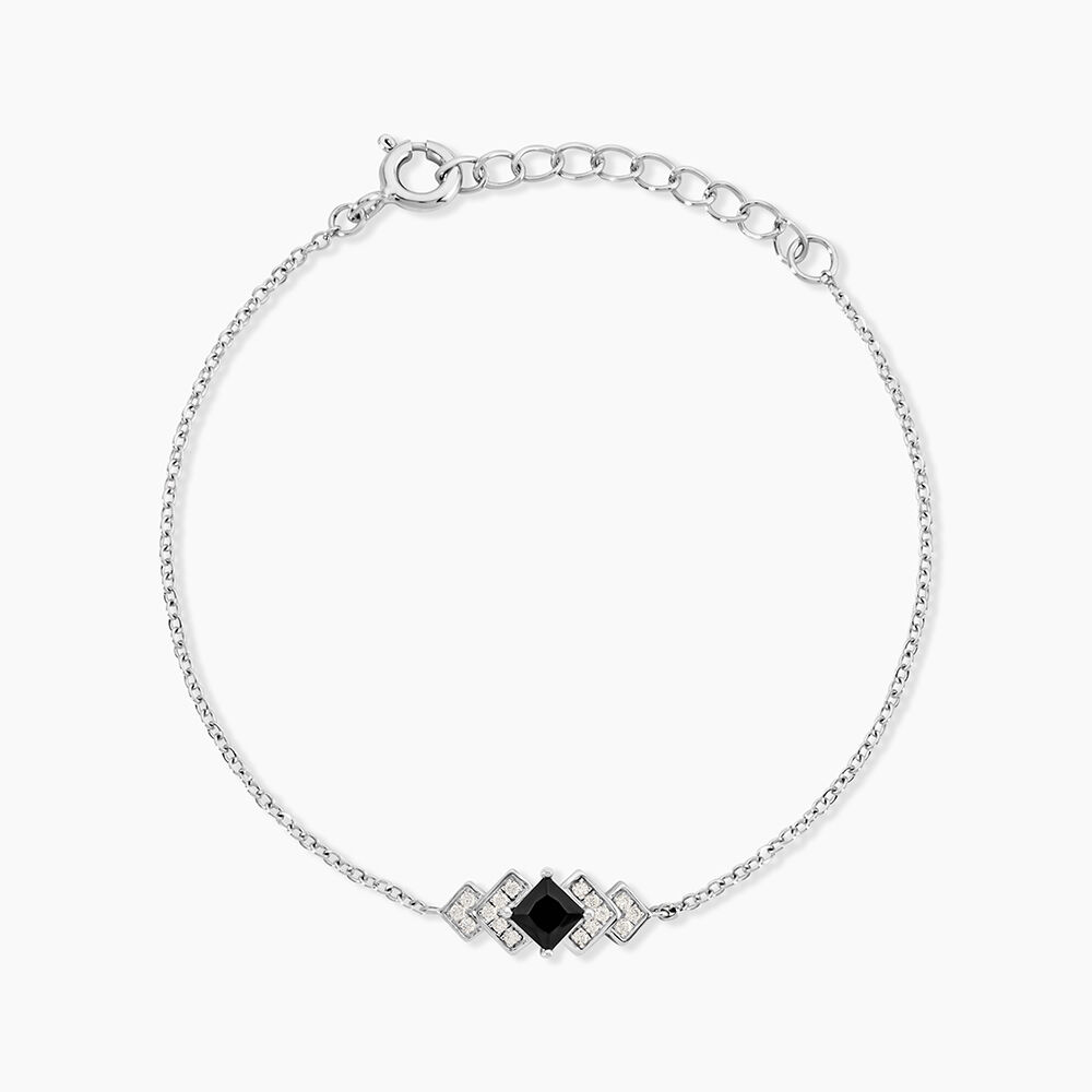 Bracelet Maymana Argent Blanc Oxyde De Zirconium - Bracelets fantaisie Femme | Marc Orian