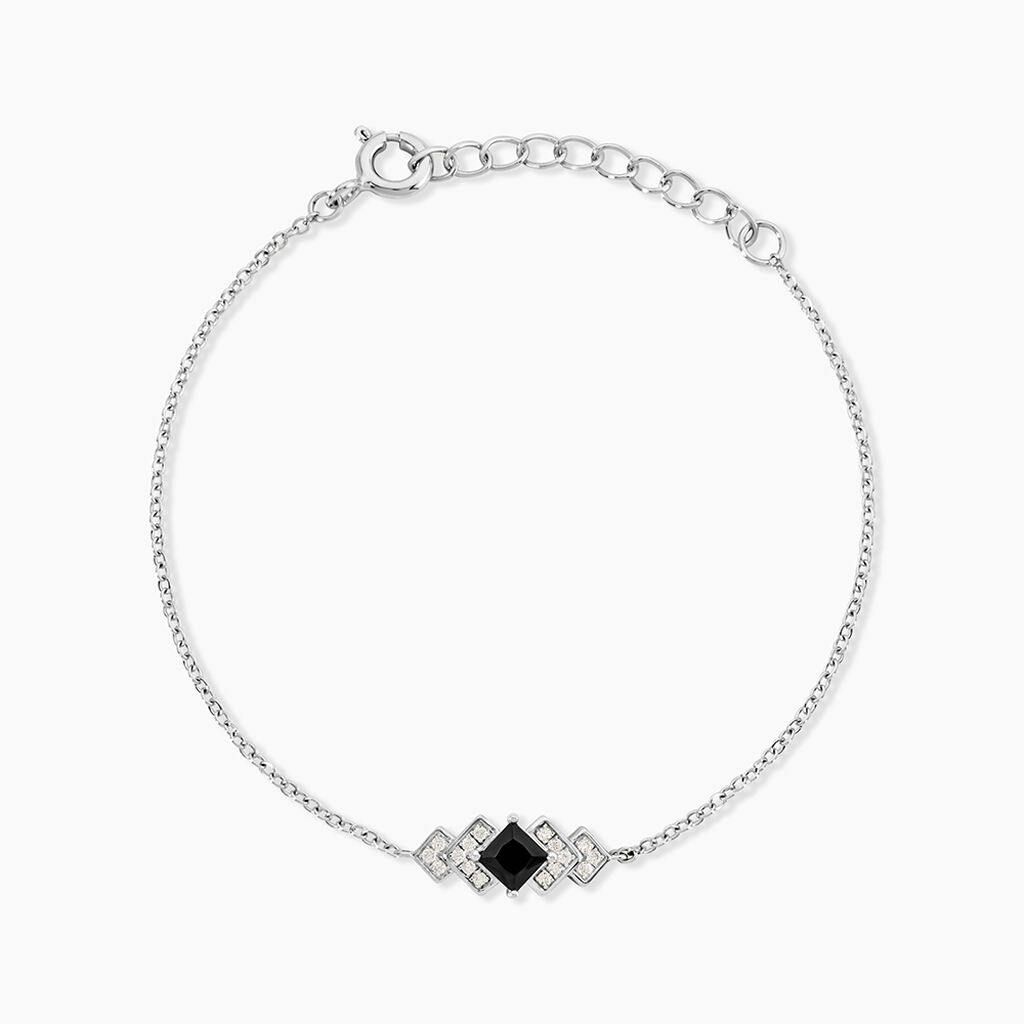 Bracelet Maymana Argent Blanc Oxyde De Zirconium - Bracelets fantaisie Femme | Marc Orian