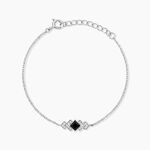Bracelet Maymana Argent Blanc Oxyde De Zirconium - Bracelets fantaisie Femme | Marc Orian