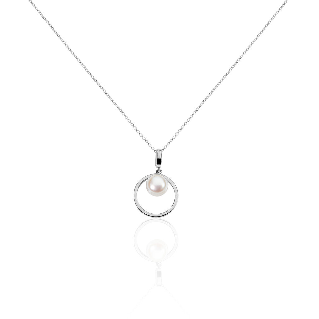 Collier Ivana Argent Blanc Perle De Culture - Colliers avec pierres Femme | Marc Orian